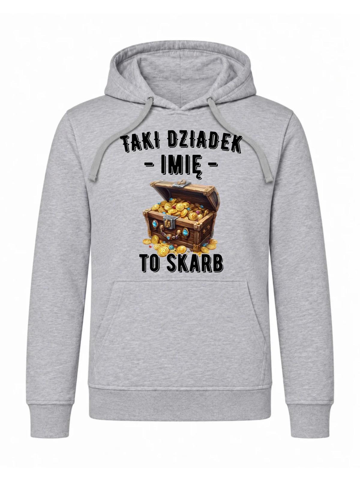 Bluza z kapturem dla dziadka - Taki dziadek to skarb - personalizowana D19