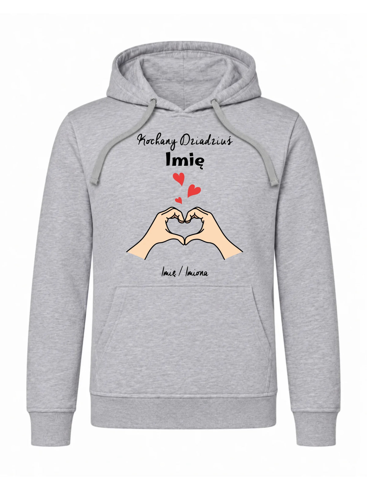 Bluza z kapturem dla dziadka - Kochany Dziadek podpis - personalizowana D13