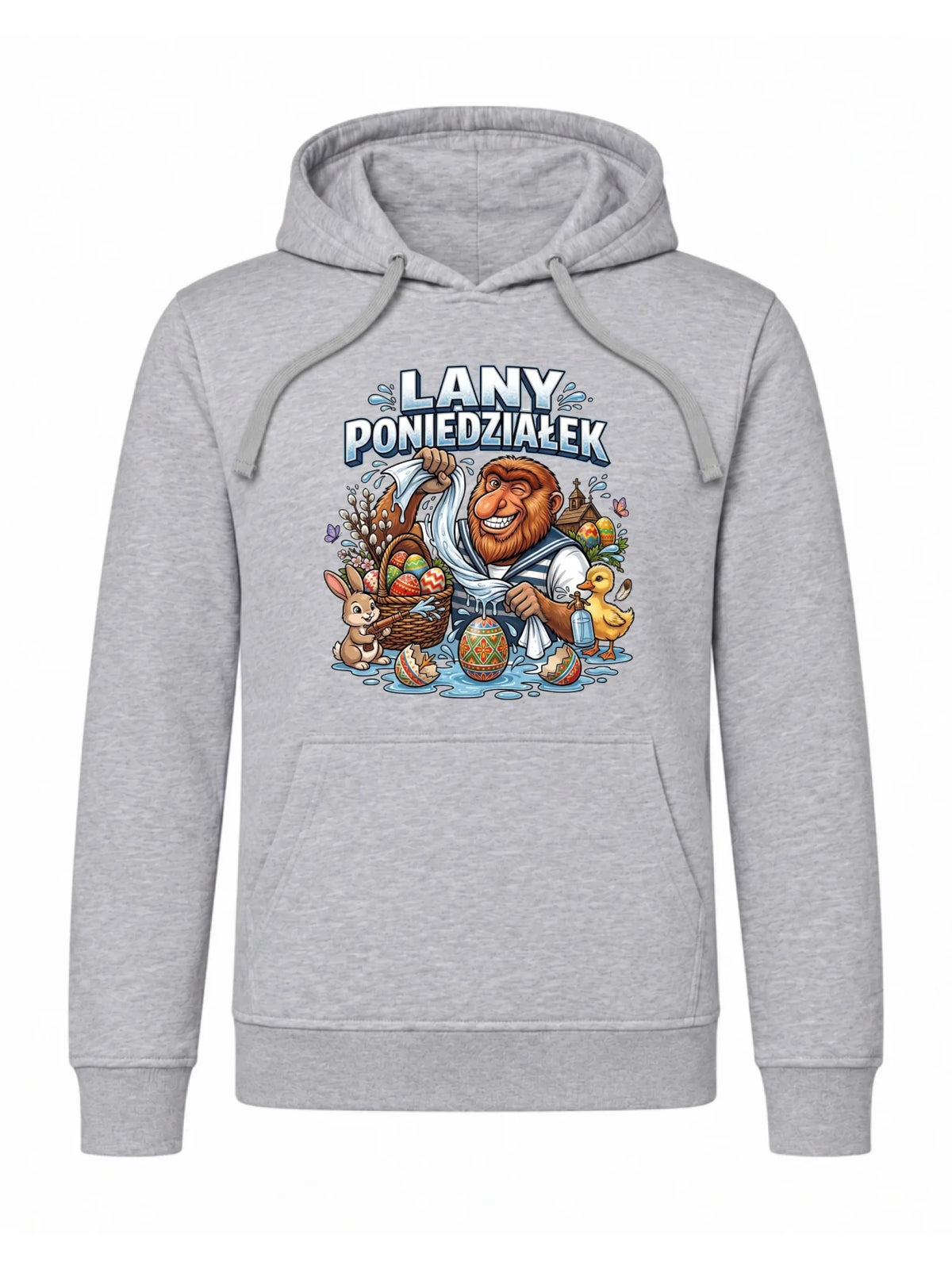 Bluza męska z kapturem wielkanocna - Lany poniedziałek Janusz Nosacz WN38