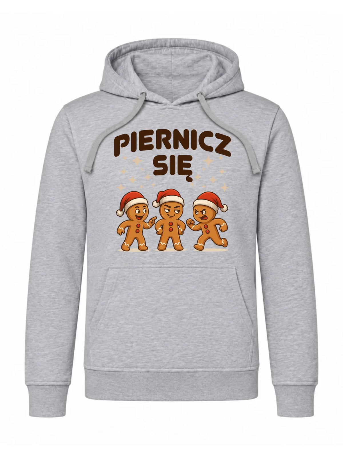 Bluza męska z kapturem świąteczna - Piernicz się BN149