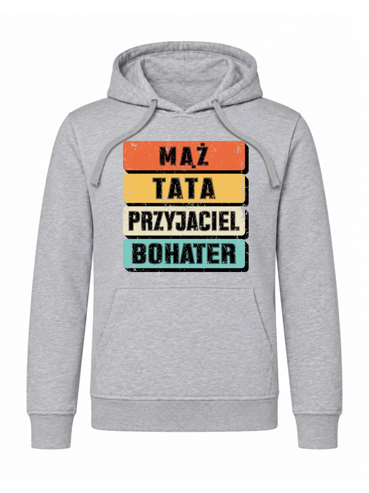 Bluza z kapturem dla taty - Mąż Tata Przyjaciel Bohater DT05