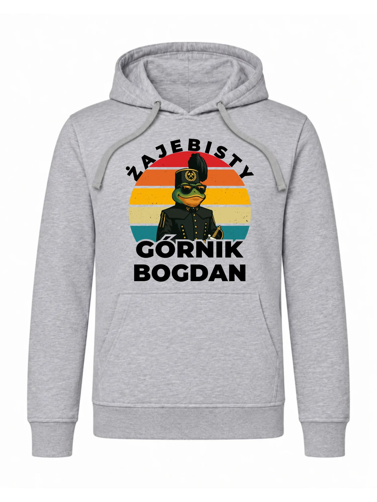 Bluza męska z kapturem i imieniem dla górnika - Żajebisty Górnik