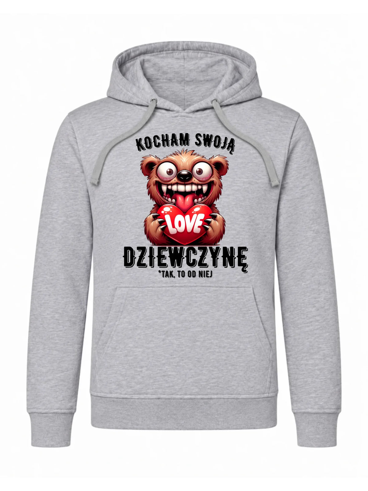 Bluza męska z kapturem dla chłopaka - Kocham swoją dziewczynę W30