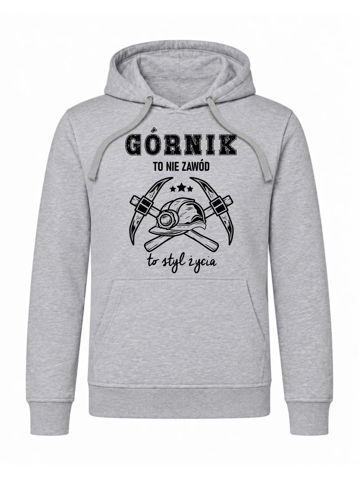 Bluza męska z kapturem dla górnika - Górnik to nie zawód, to styl życia