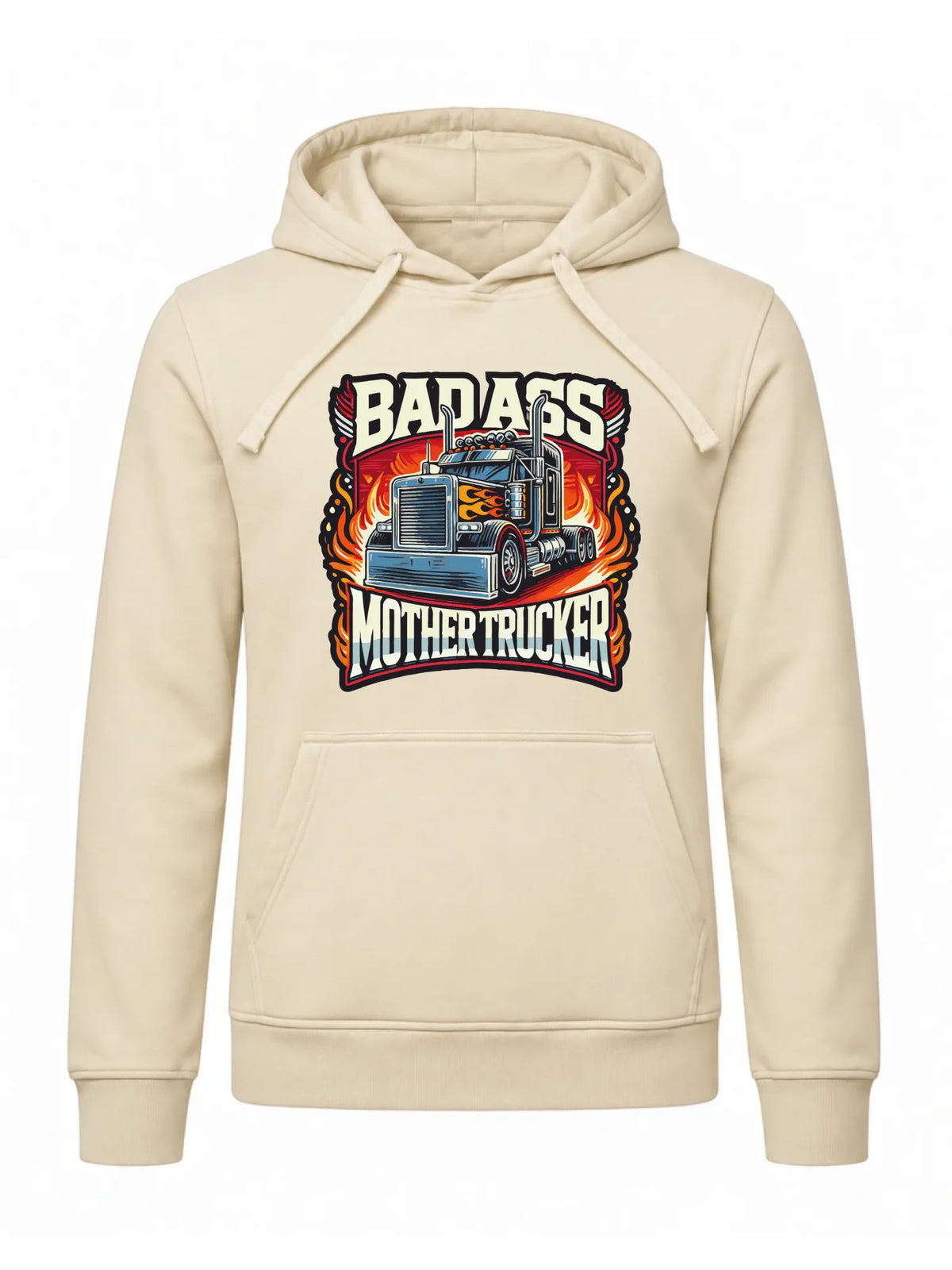Bluza męska z kapturem dla kierowcy tira - Badass Mother Trucker ZKT04