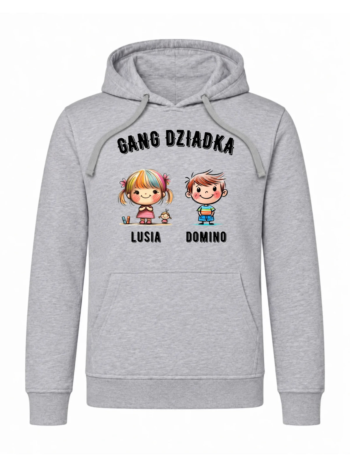 Bluza z kapturem dla dziadka - Gang Dziadka imiona wnuków 2-6 - personalizowana D18