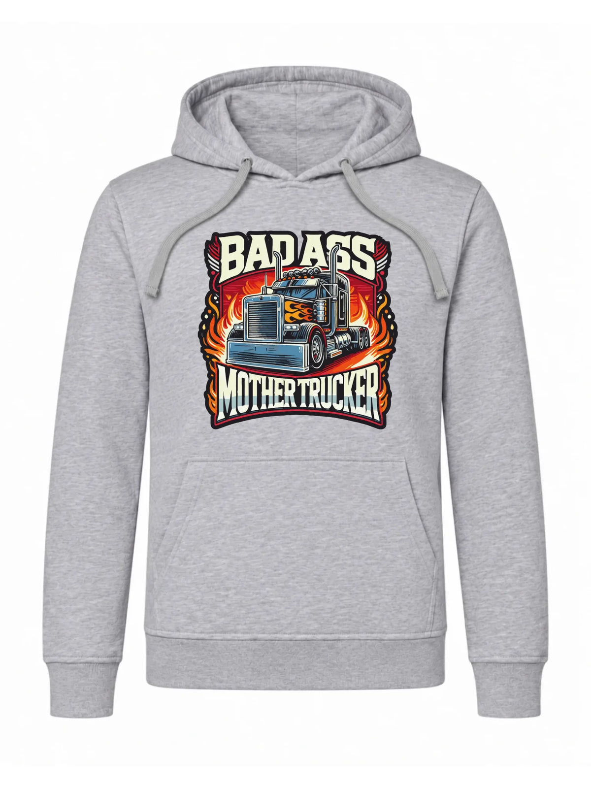 Bluza męska z kapturem dla kierowcy tira - Badass Mother Trucker ZKT04