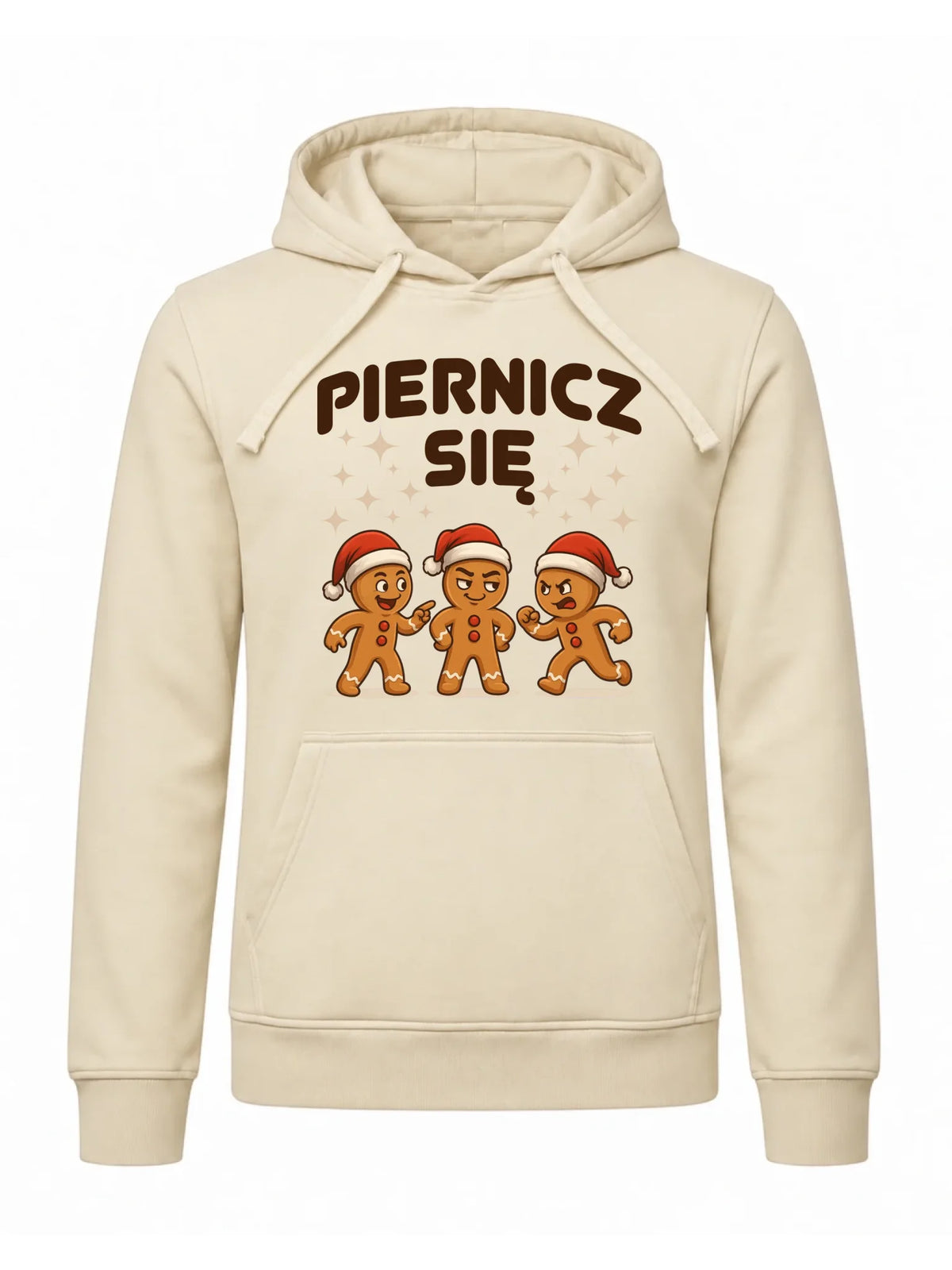 Bluza męska z kapturem świąteczna - Piernicz się BN149
