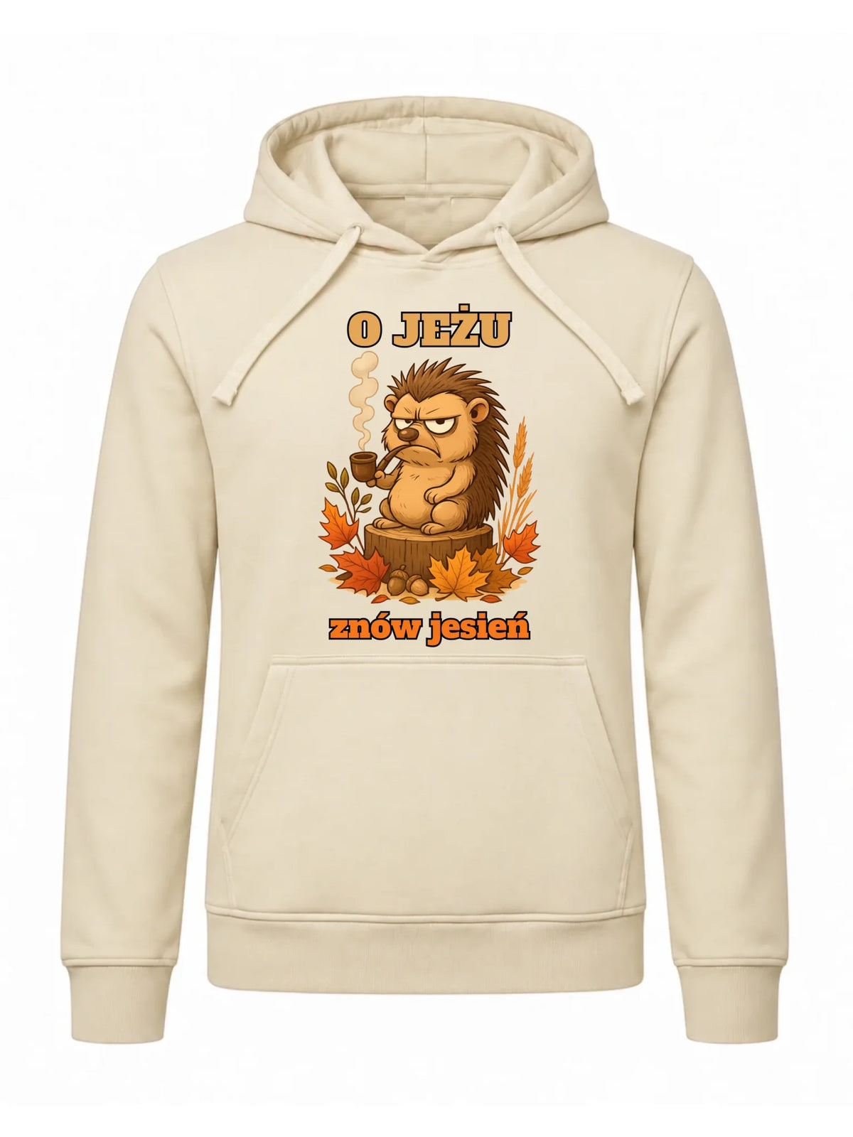 Bluza męska z kapturem jesienna - O jeżu znów jesień JS20