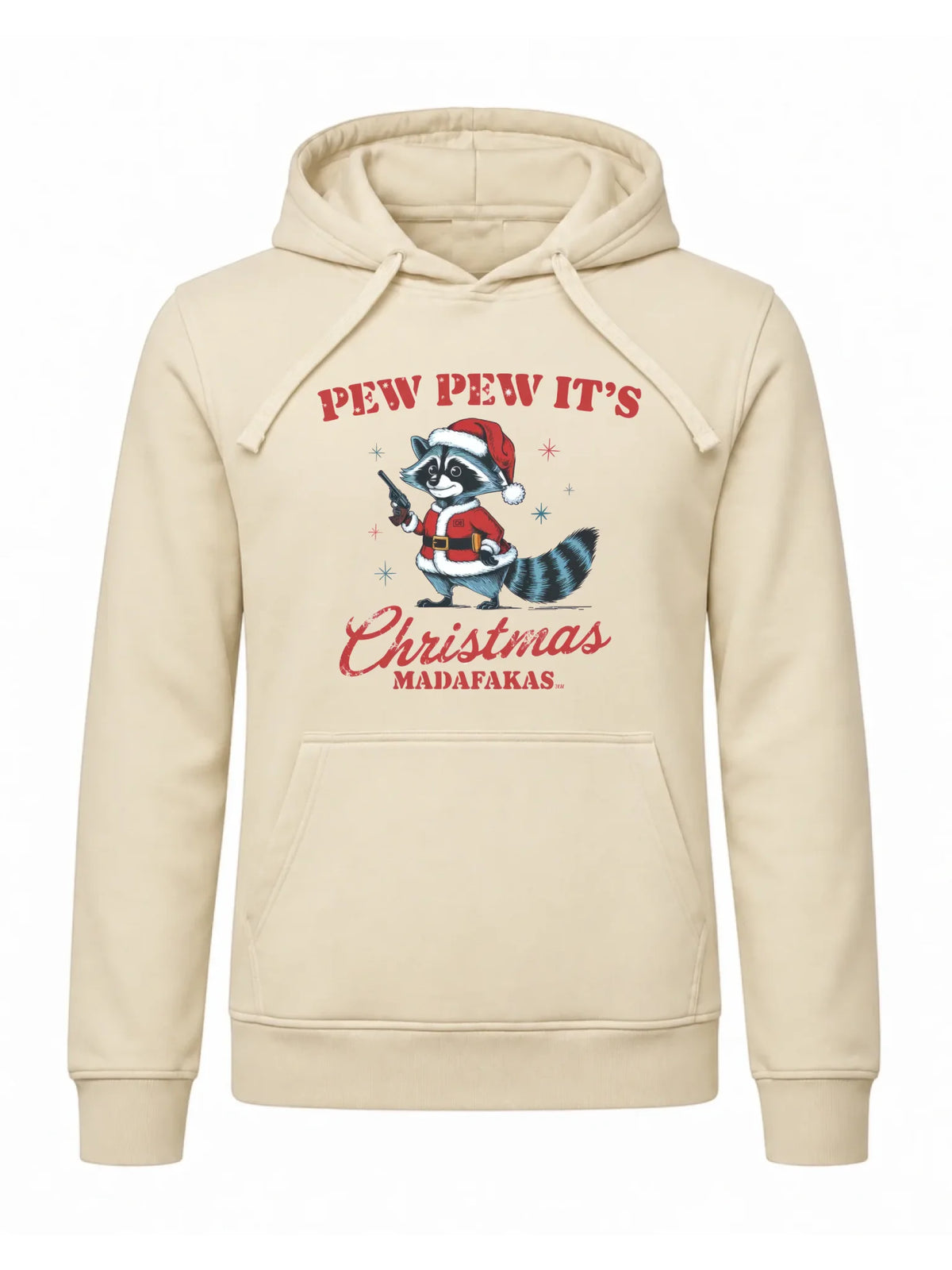 Bluza męska z kapturem świąteczna - Pew pew it's Christmas BN60