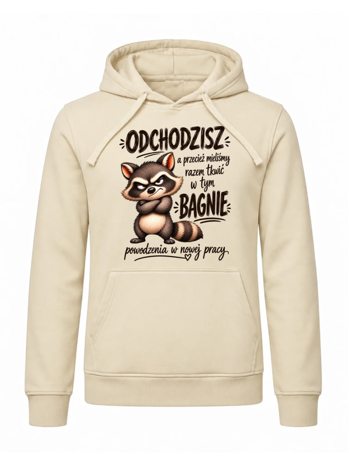 Bluza męska z kapturem na odejście z pracy - Razem w tym bagnie