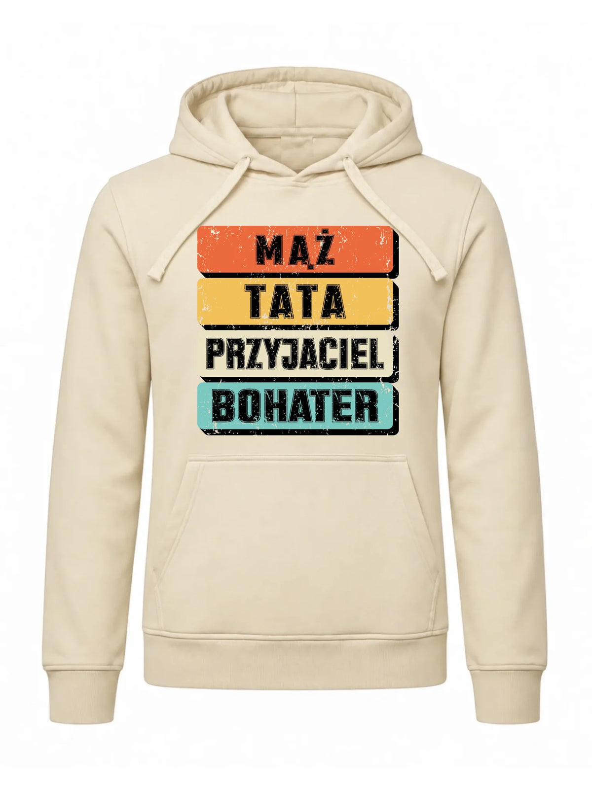 Bluza z kapturem dla taty - Mąż Tata Przyjaciel Bohater DT05