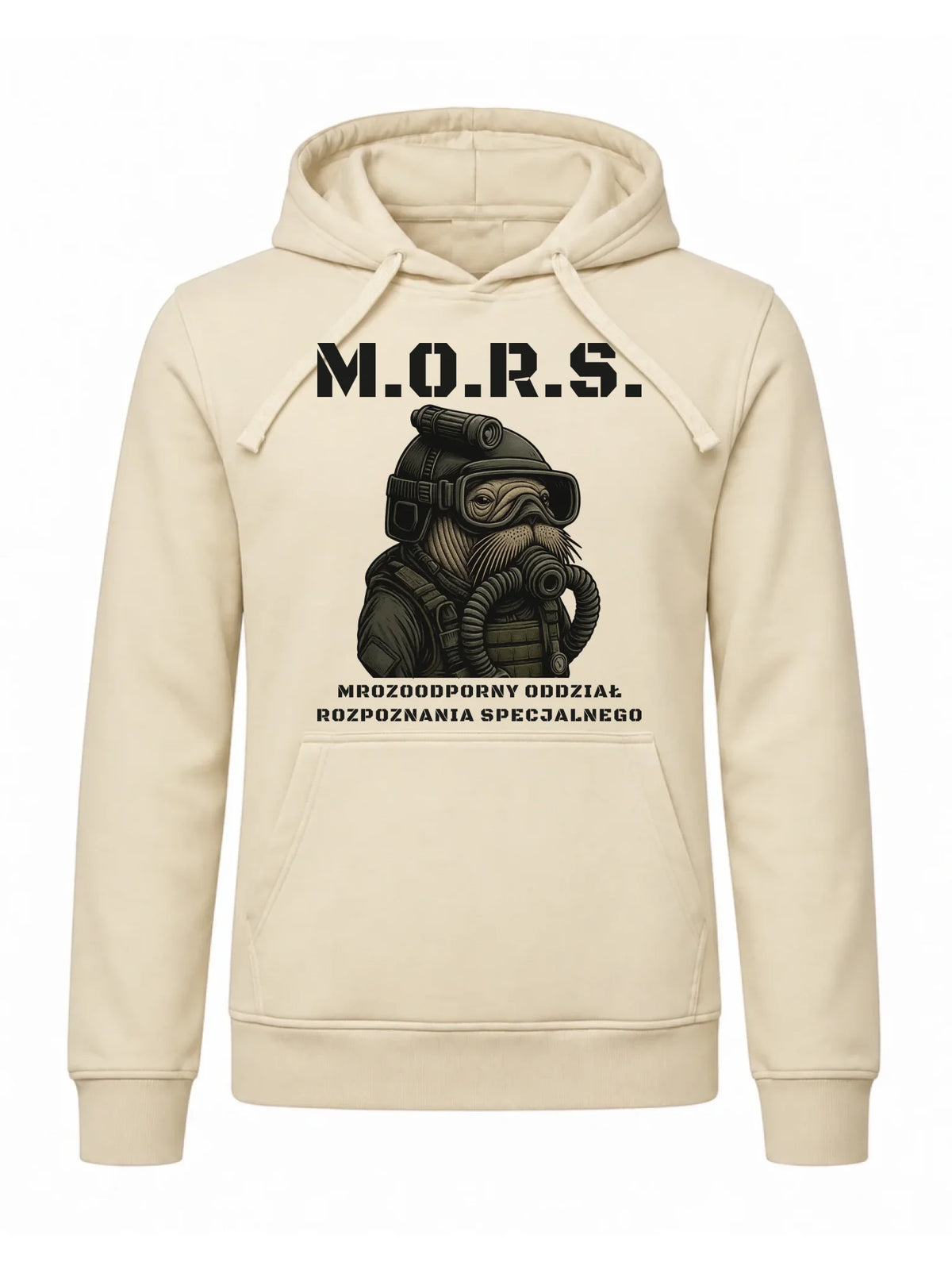 Bluza męska z kapturem - prezent dla morsa - M.O.R.S. Mrozoodporny Oddział Rozpoznania Specjalnego HM20