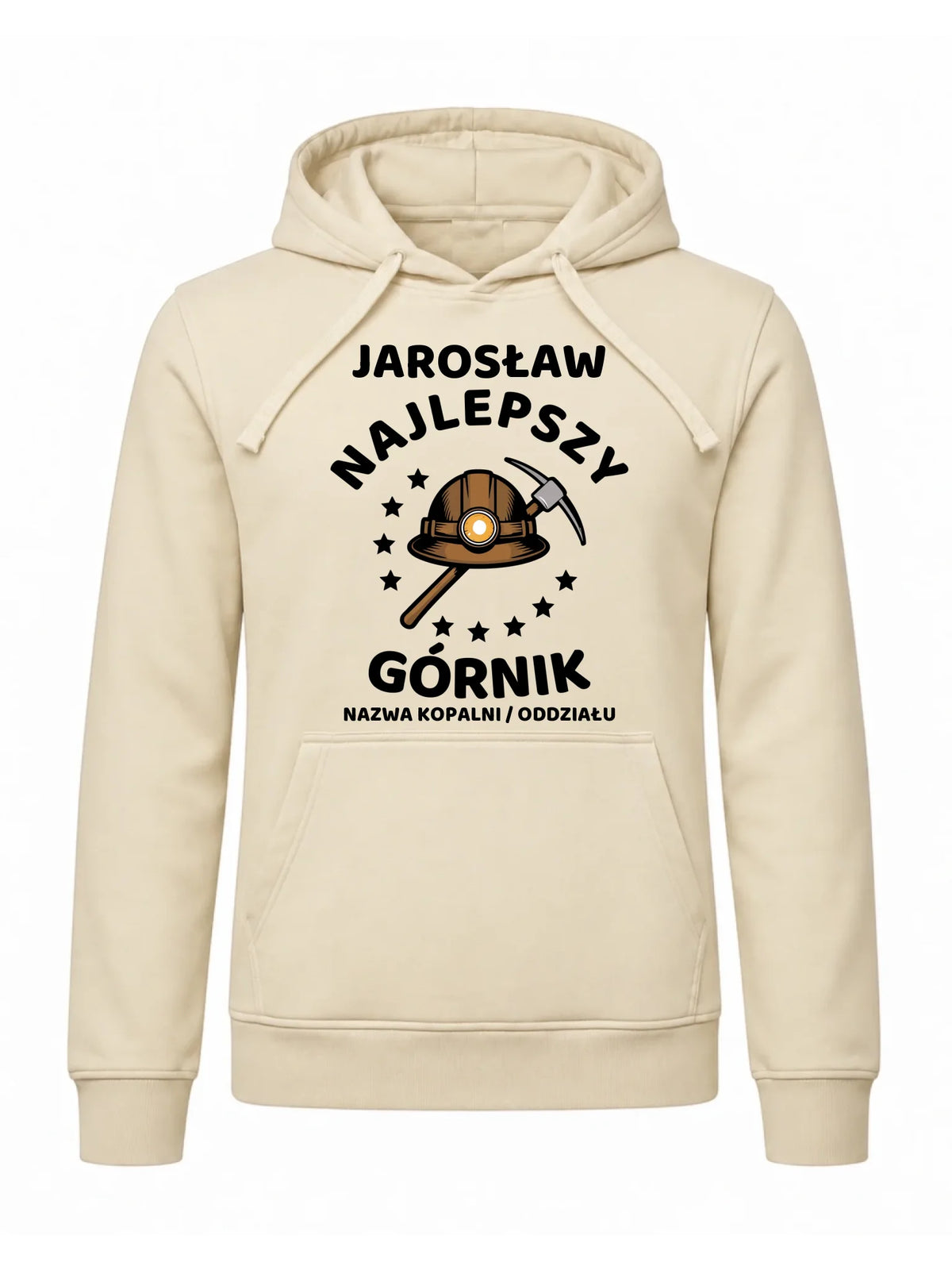 Bluza męska z kapturem i imieniem dla górnika - Najlepszy Górnik