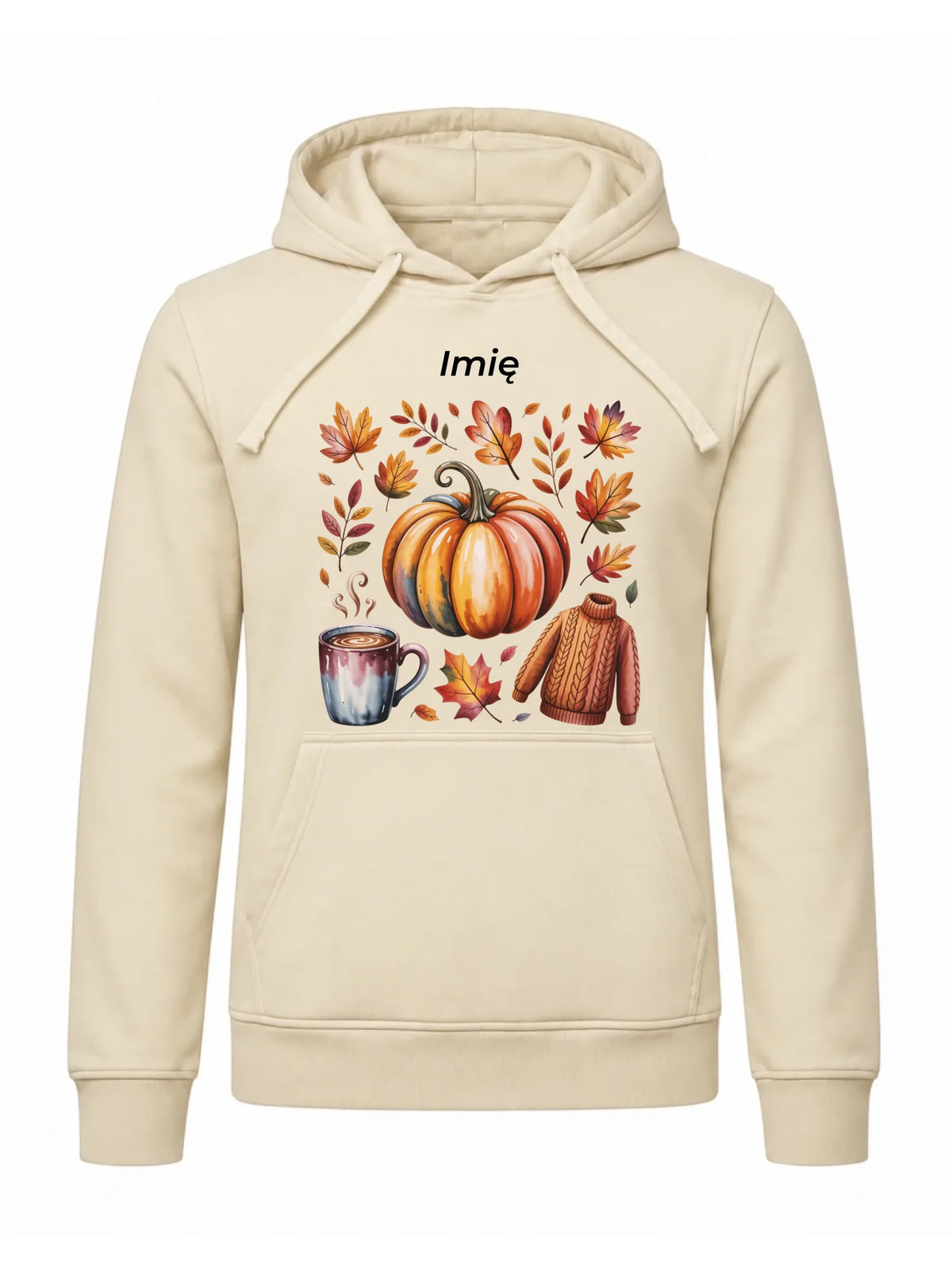 Bluza męska z kapturem jesienna - Złota jesień - personalizowana JS30