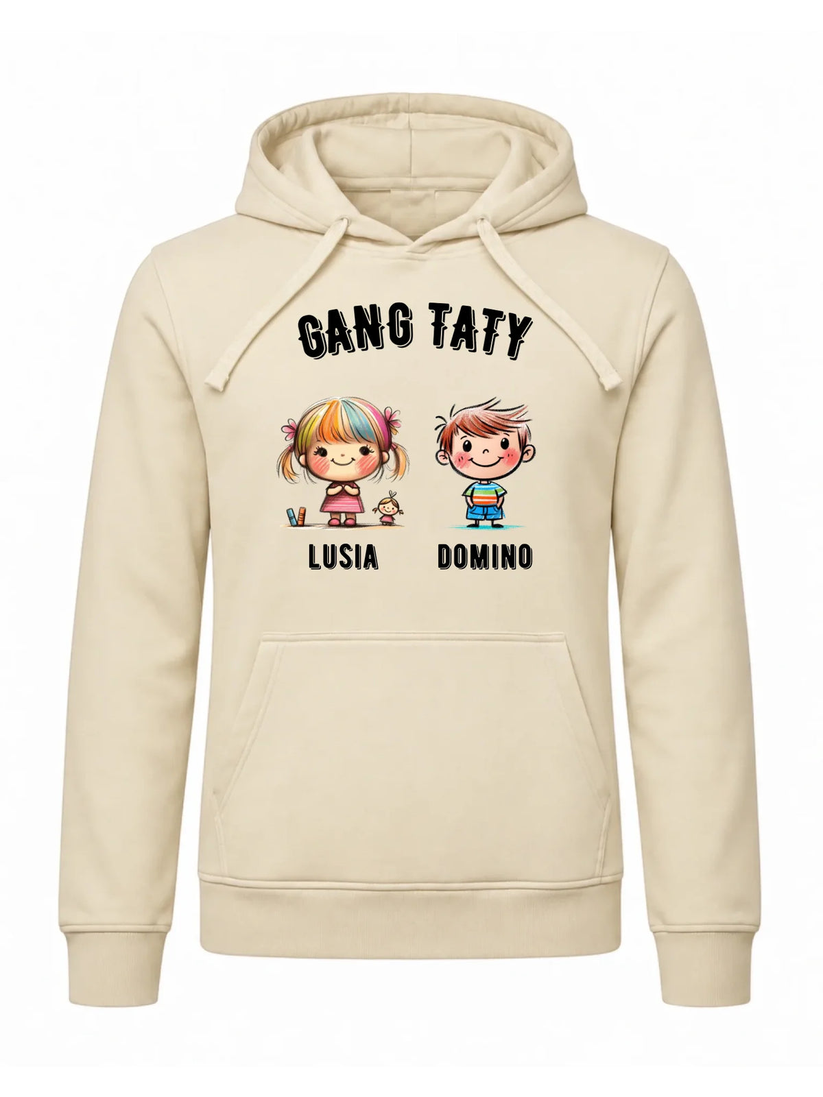 Bluza z kapturem dla taty z imionami dzieci - Gang taty - personalizowana DT09