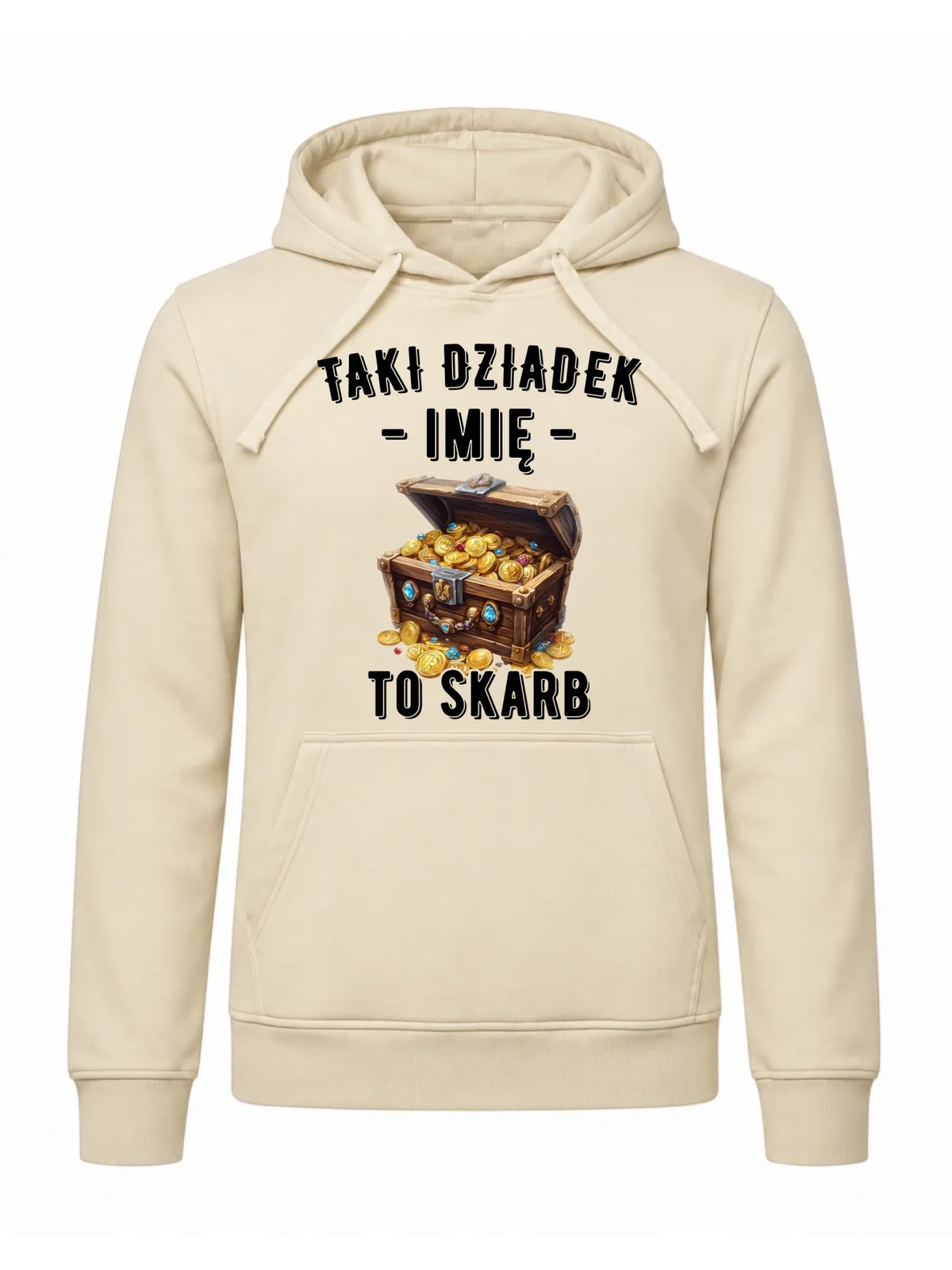 Bluza z kapturem dla dziadka - Taki dziadek to skarb - personalizowana D19