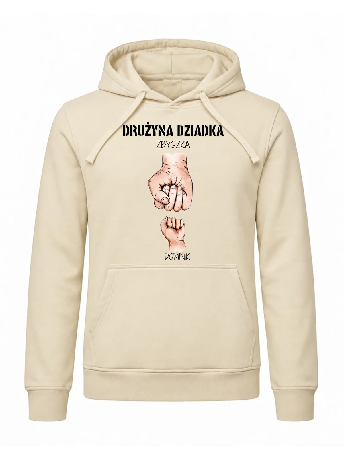 Bluza z kapturem dla dziadka - Drużyna dziadka 1-6 imion wnuków - personalizowana D07