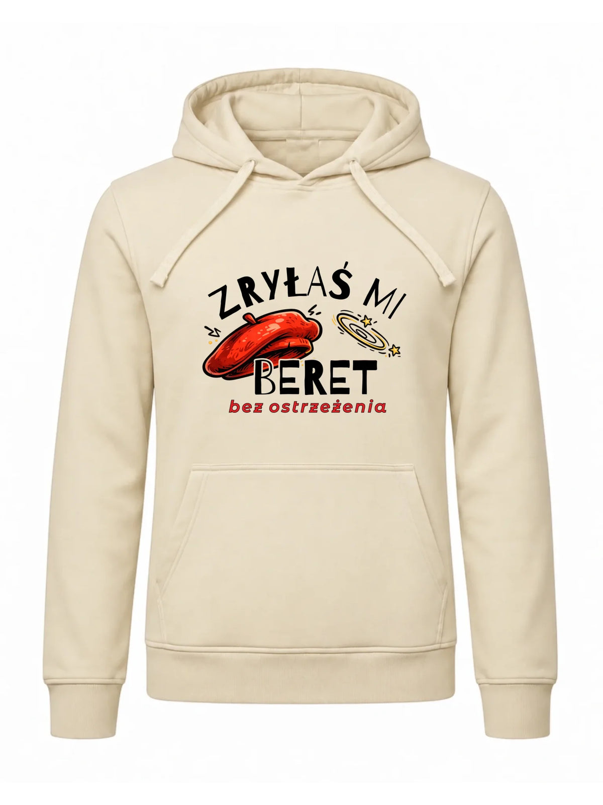 Bluza męska z kapturem dla faceta - Zryłaś mi beret DCH35