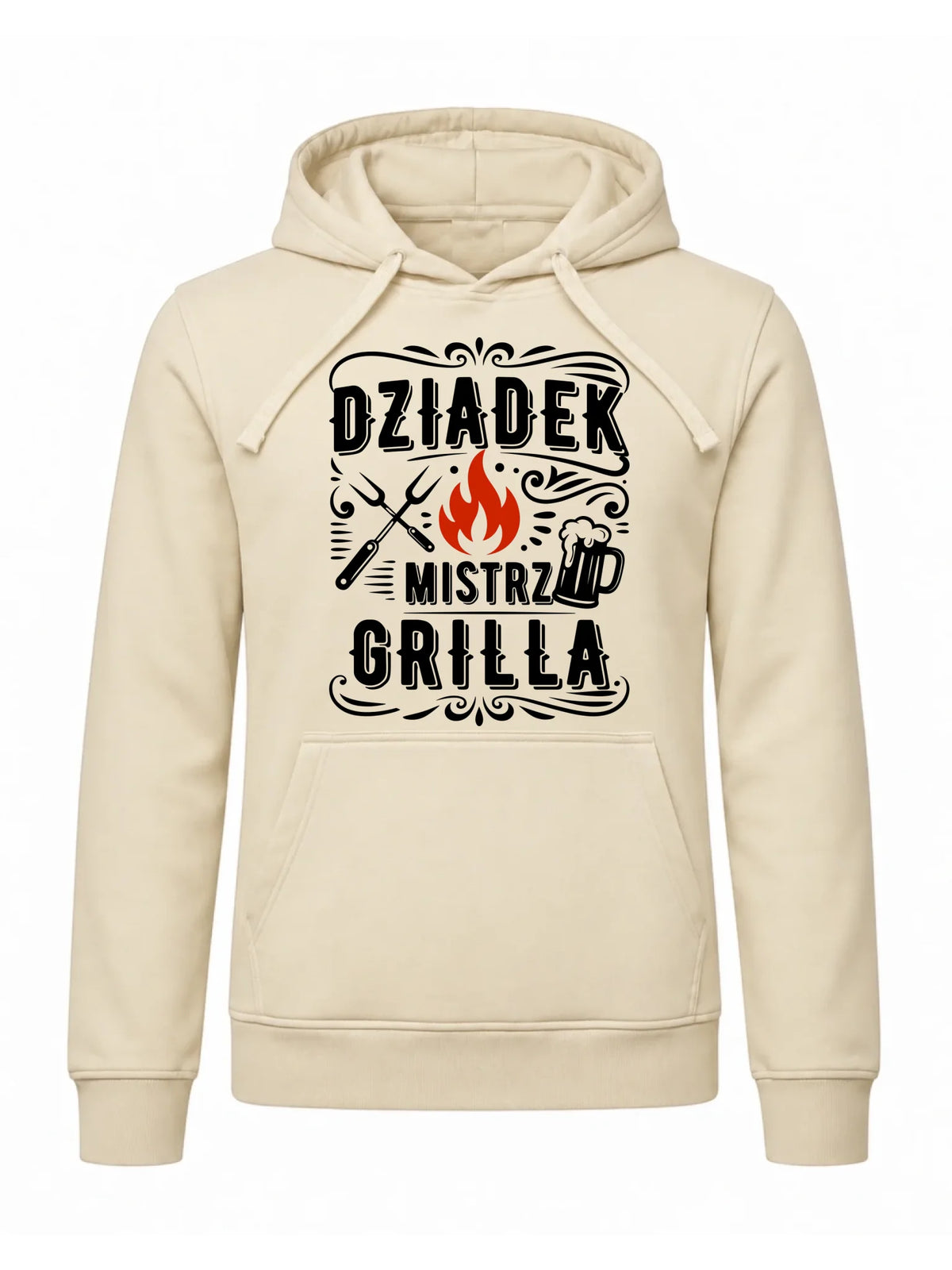 Bluza z kapturem dla dziadka - Dziadek mistrz grilla D33