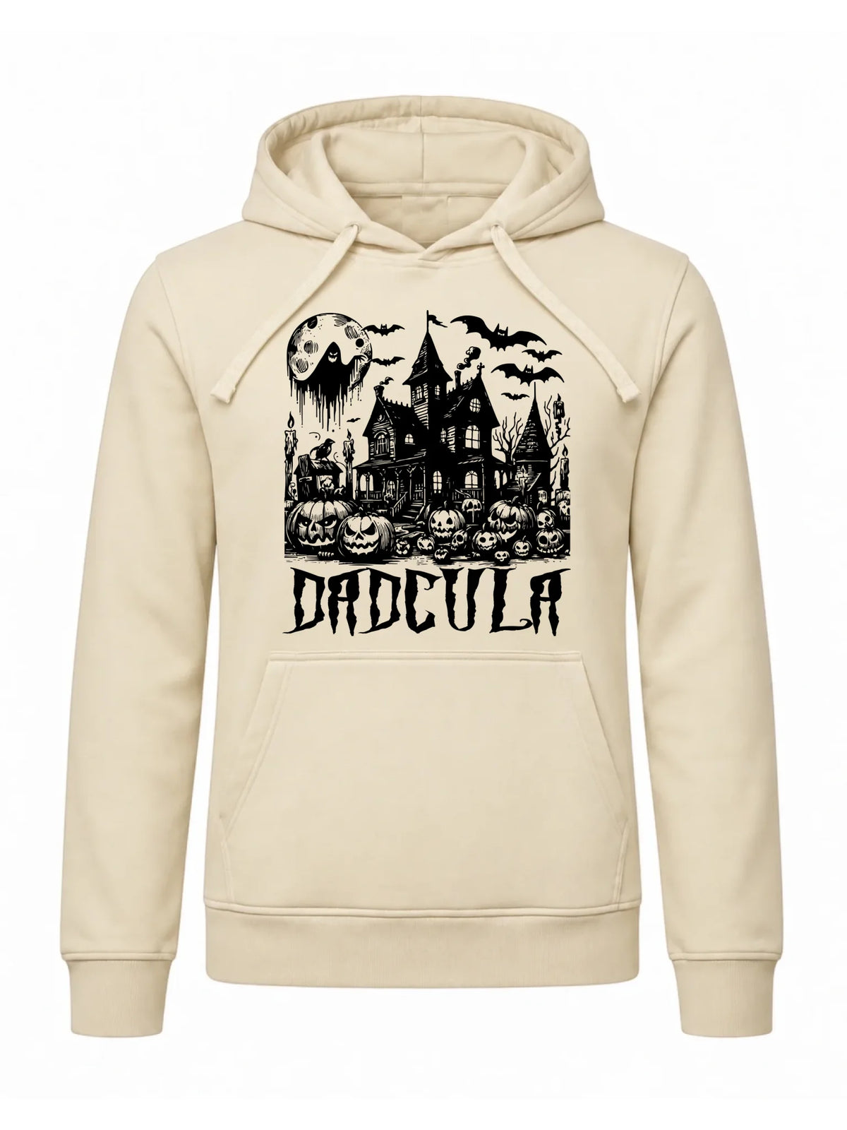 Bluza męska z kapturem na Halloween dla taty -  Upiorny dom - Dadcula HL19