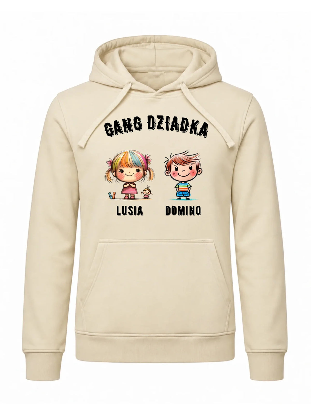 Bluza z kapturem dla dziadka - Gang Dziadka imiona wnuków 2-6 - personalizowana D18