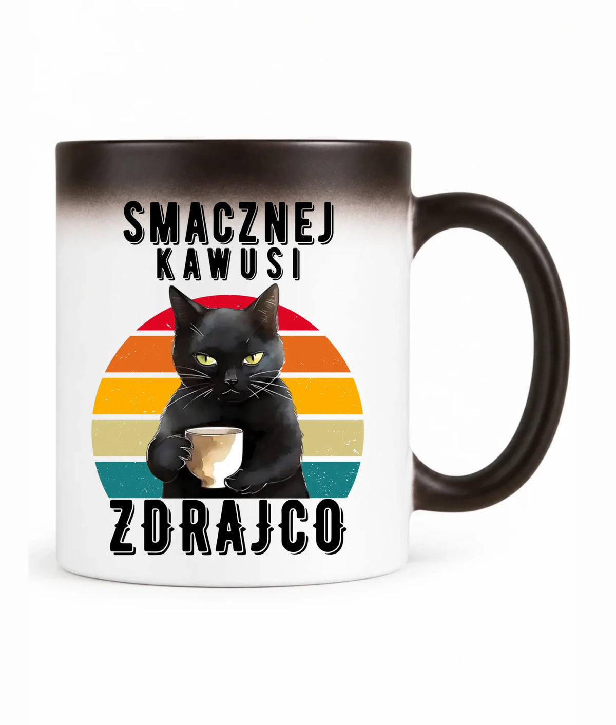 Kubek magiczny na odejście z pracy - Smacznej kawusi Zdrajco
