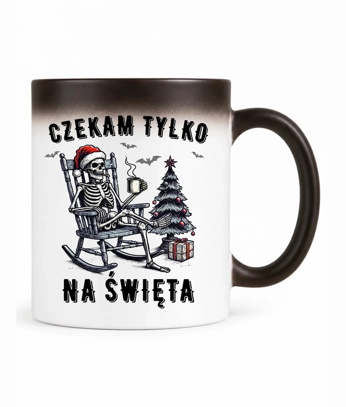 Kubek magiczny świąteczny - Czekam tylko na święta BN56