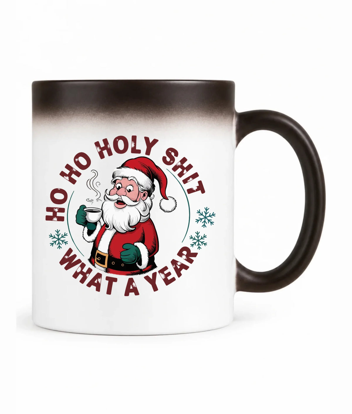 Kubek magiczny świąteczny - Ho ho holy shit what a year BN74