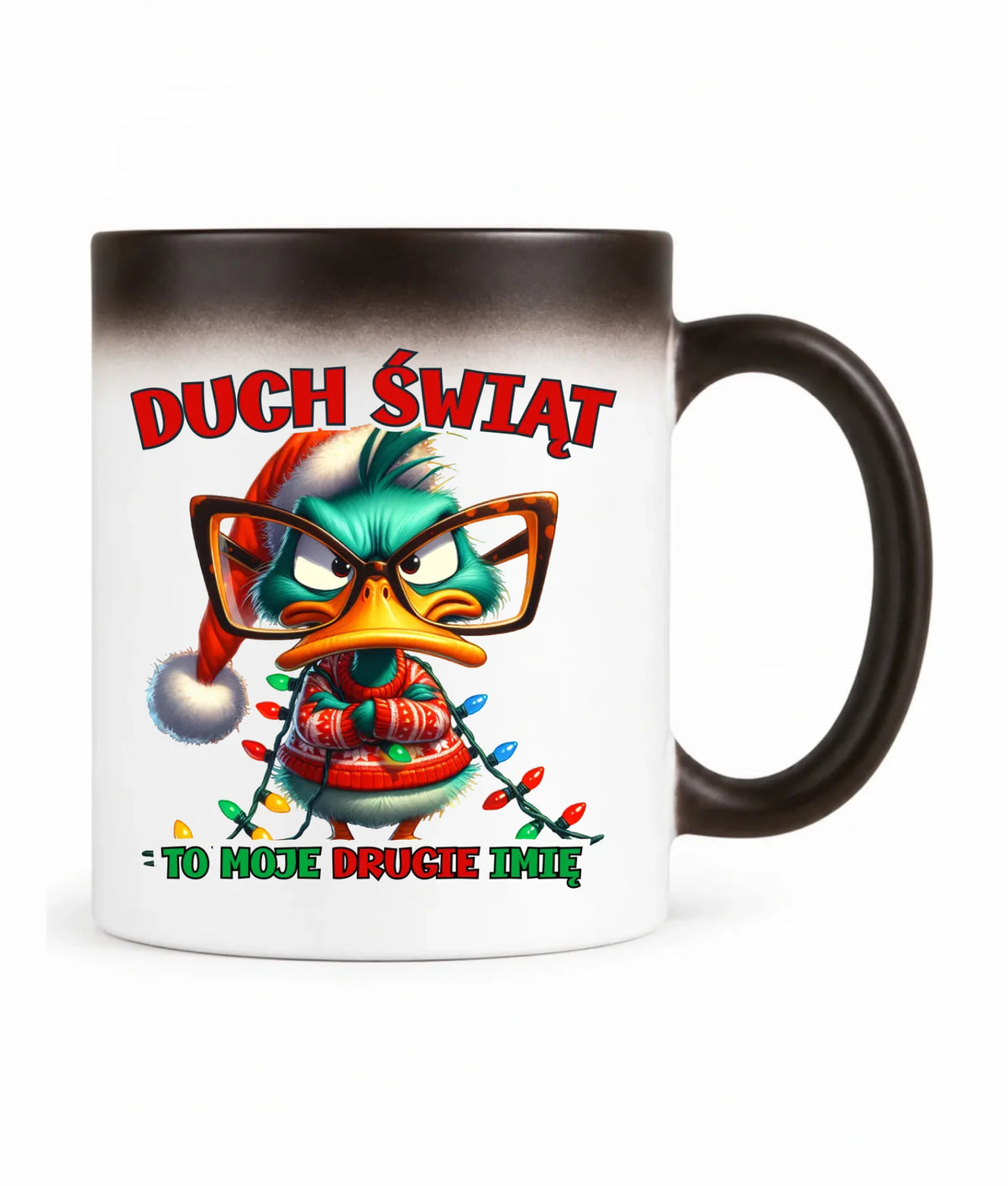 Kubek magiczny świąteczny - Duch Świąt to moje drugie imię BN76