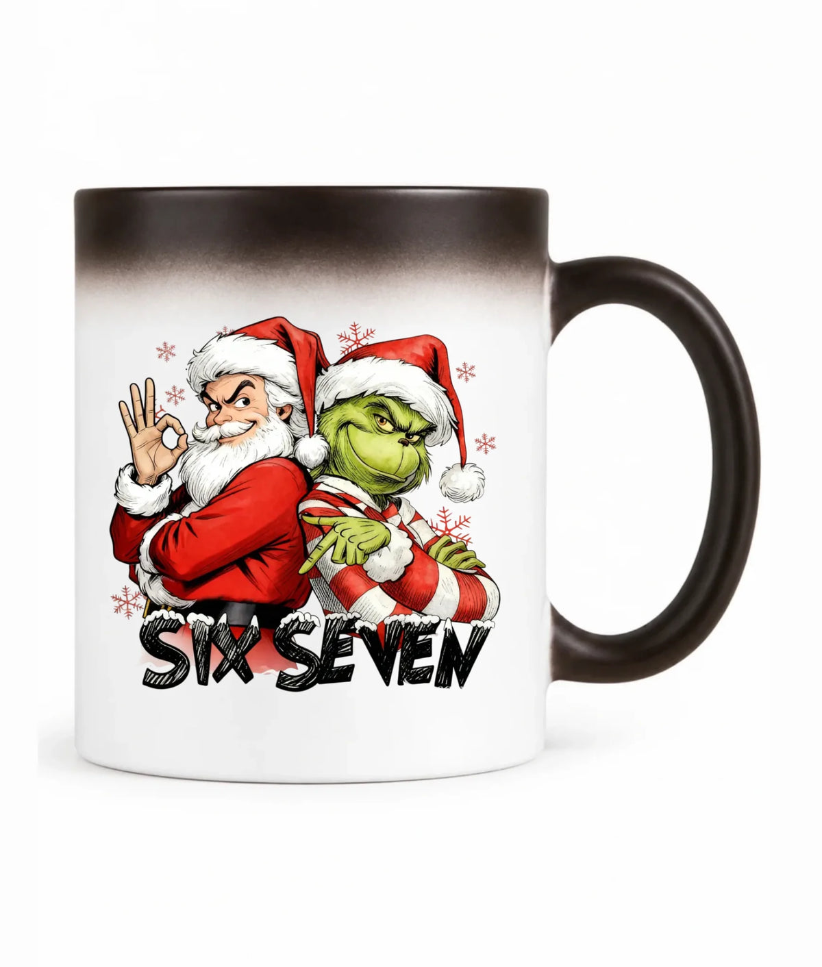 Kubek magiczny świąteczny - Mikołaj i Grinch six seven 67 BN148