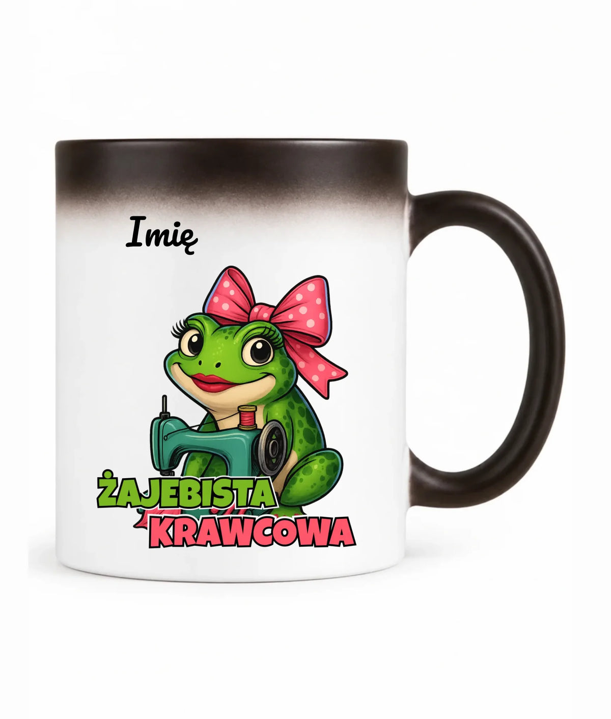 Kubek magiczny szyciowy dla krawcowej - Żajebista Krawcowa - personalizowany HS32