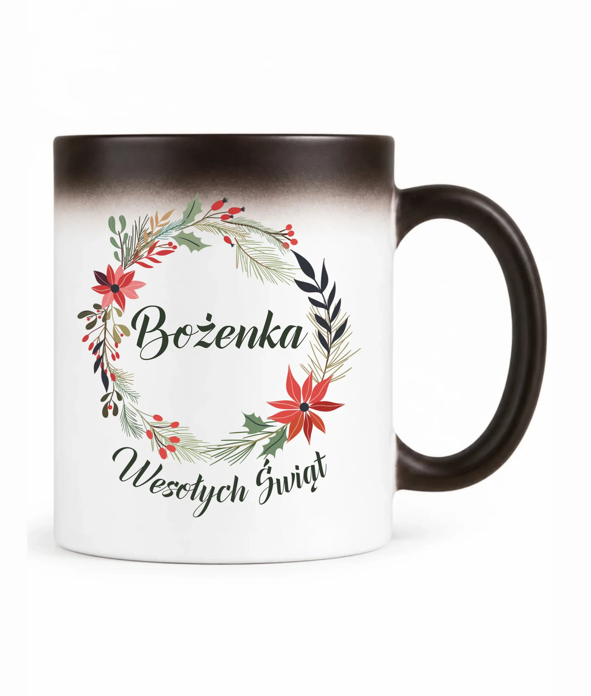 Kubek magiczny świąteczny - Wesołych Świąt - personalizowany BN19