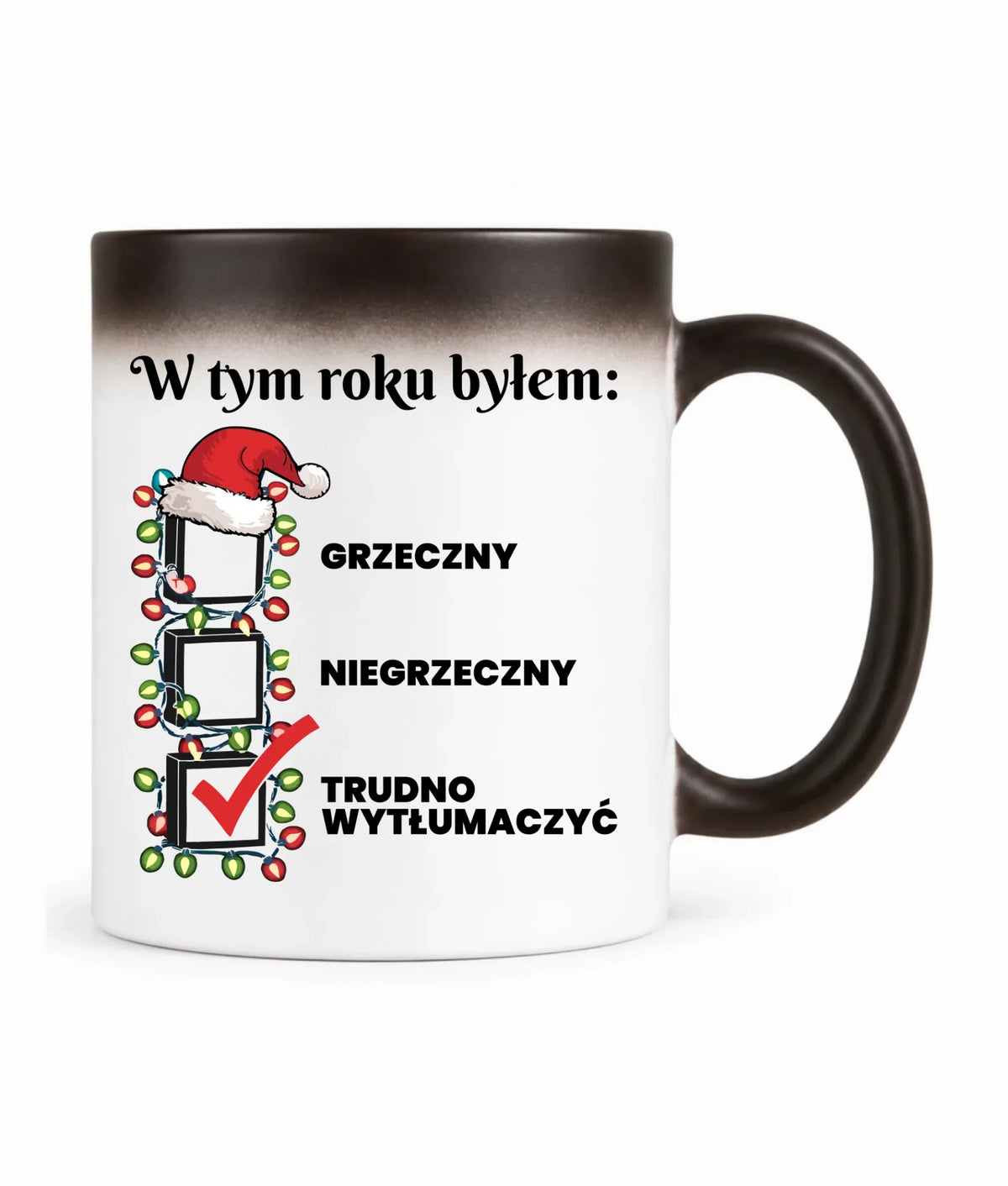 Kubek magiczny świąteczny dla niego - Trudno wytłumaczyć BN134