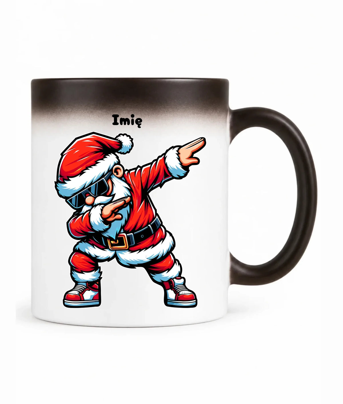 Kubek magiczny świąteczny z Mikołajem - na Mikołajki - personalizowany BN136