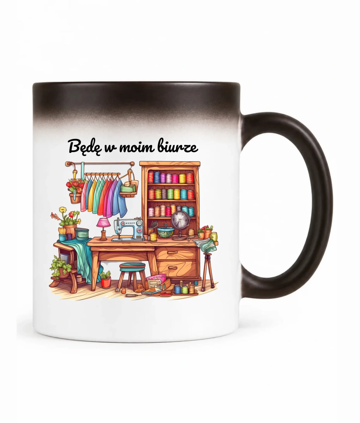 Kubek magiczny szyciowy dla krawcowej - Będę w moim biurze HS07