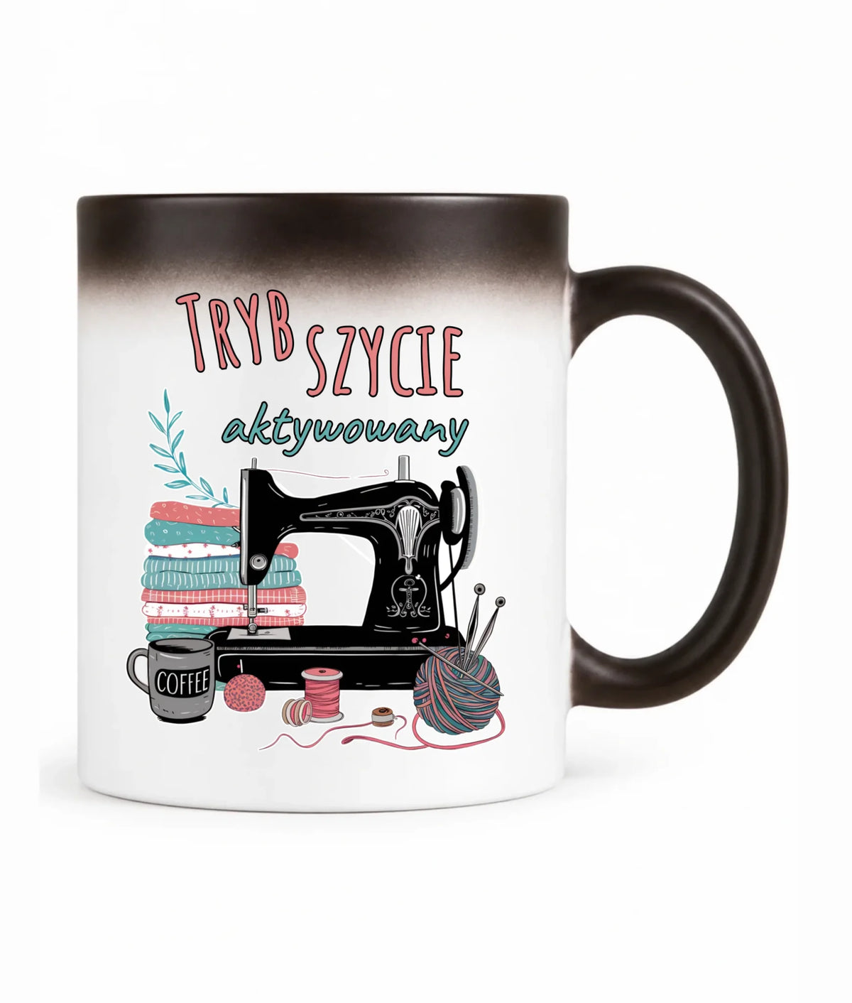 Kubek magiczny szyciowy dla krawcowej - Tryb szycie aktywowany HS06