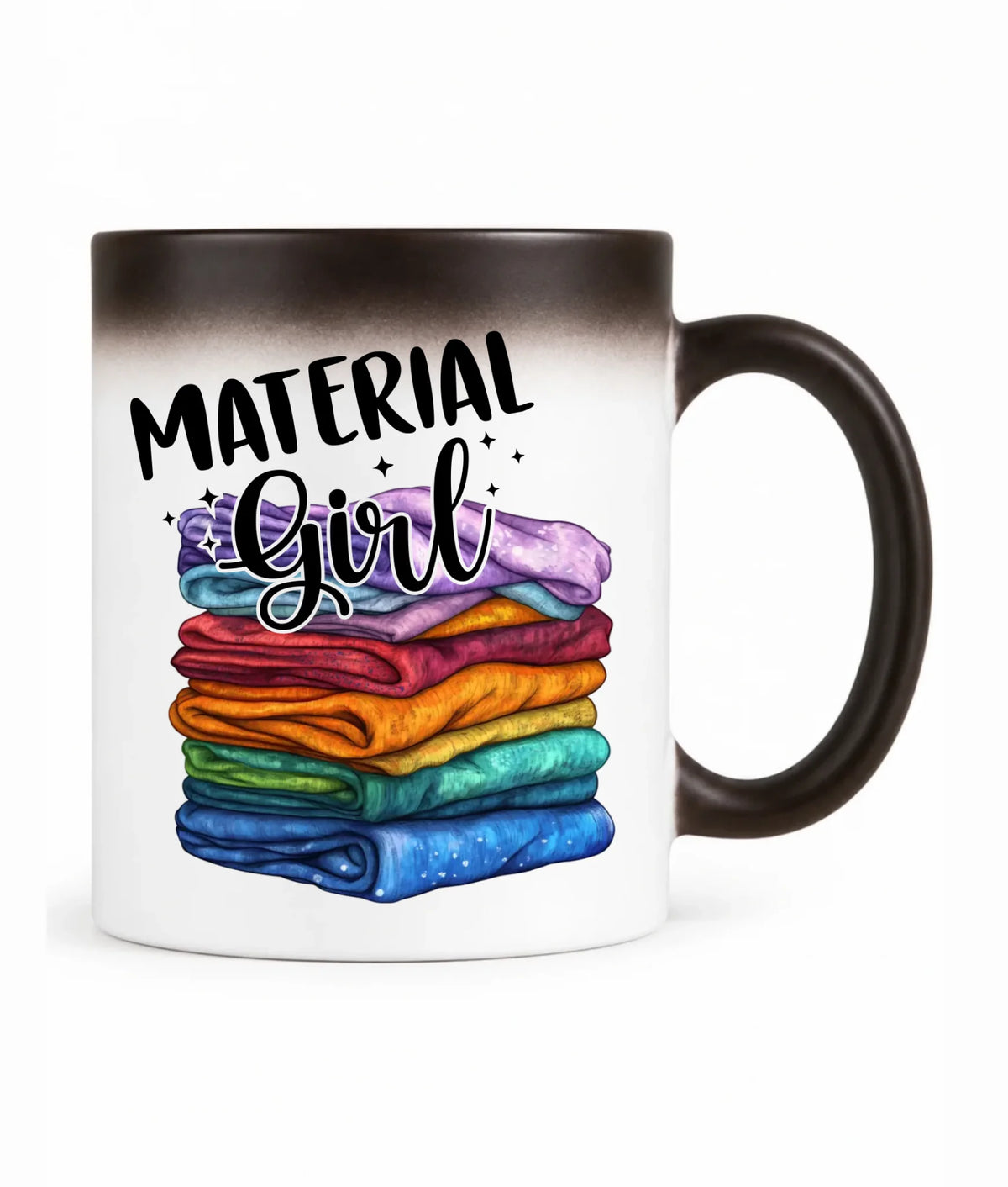 Kubek magiczny szyciowy - prezent dla krawcowej - Material Girl HS02