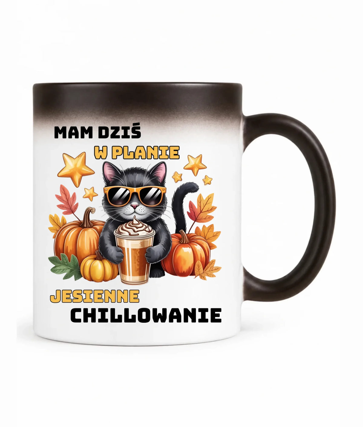 Kubek magiczny jesienny - Mam dziś w planie jesienne chillowanie JS34