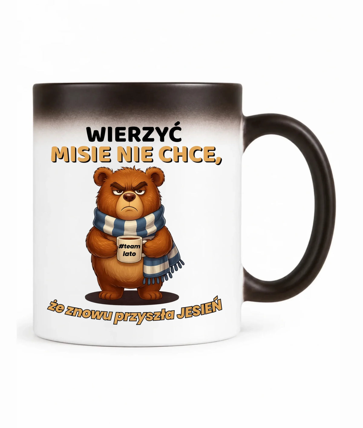 Kubek magiczny jesienny - Wierzyć MISIE nie chce, że znowu przyszła jesień - Team lato JS35