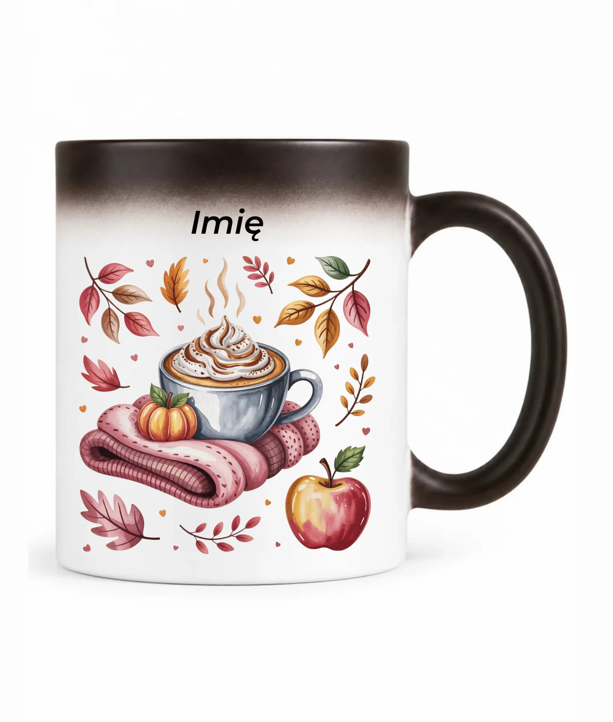 Kubek magiczny jesienny - Przytulna jesień - personalizowany JS29