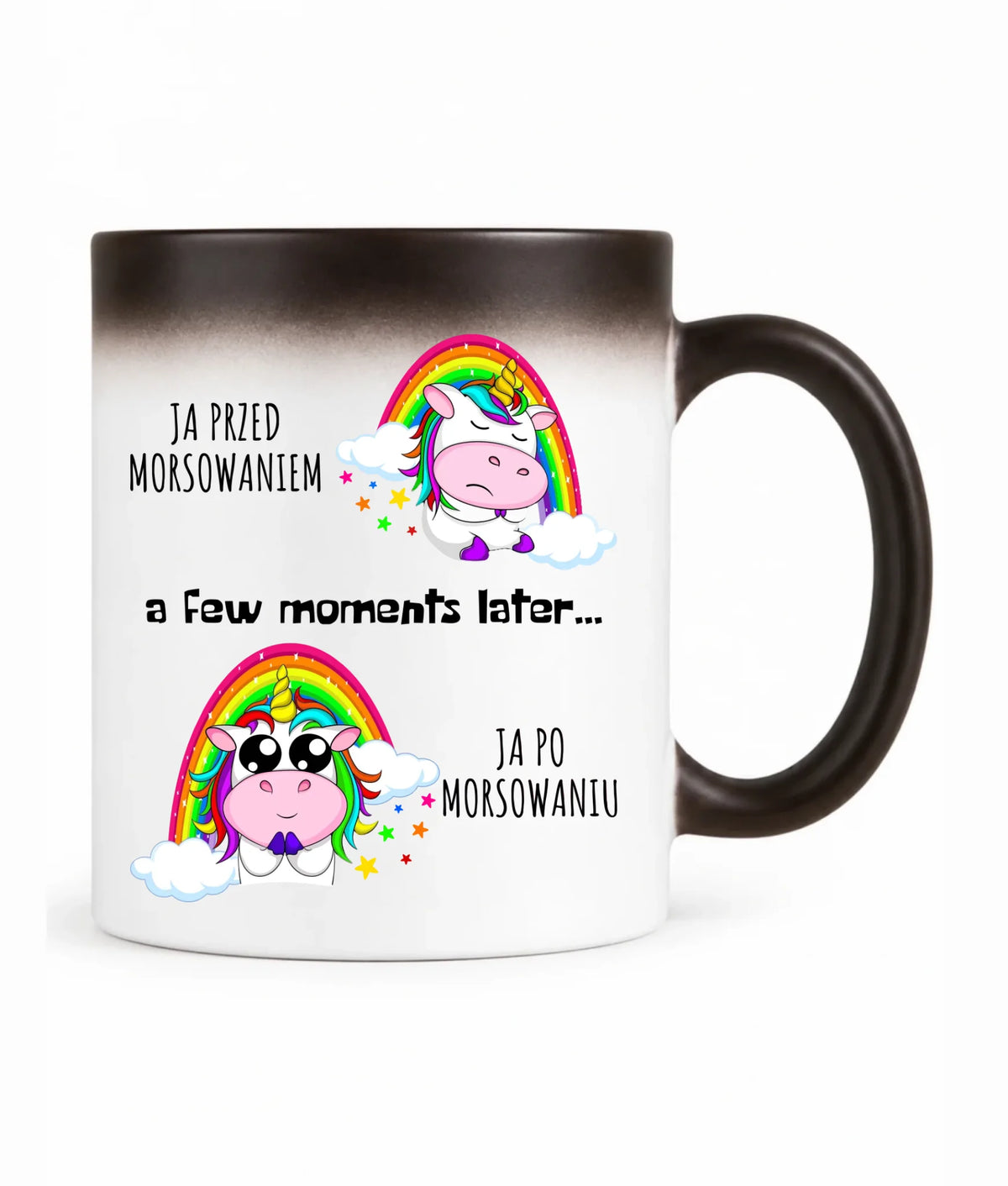 Kubek magiczny - prezent dla morsa - Jednorożec - Ja po morsowaniu HM11