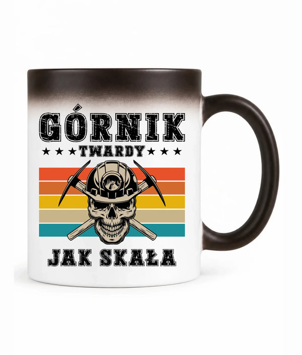 Kubek magiczny dla górnika - Twardy jak skała