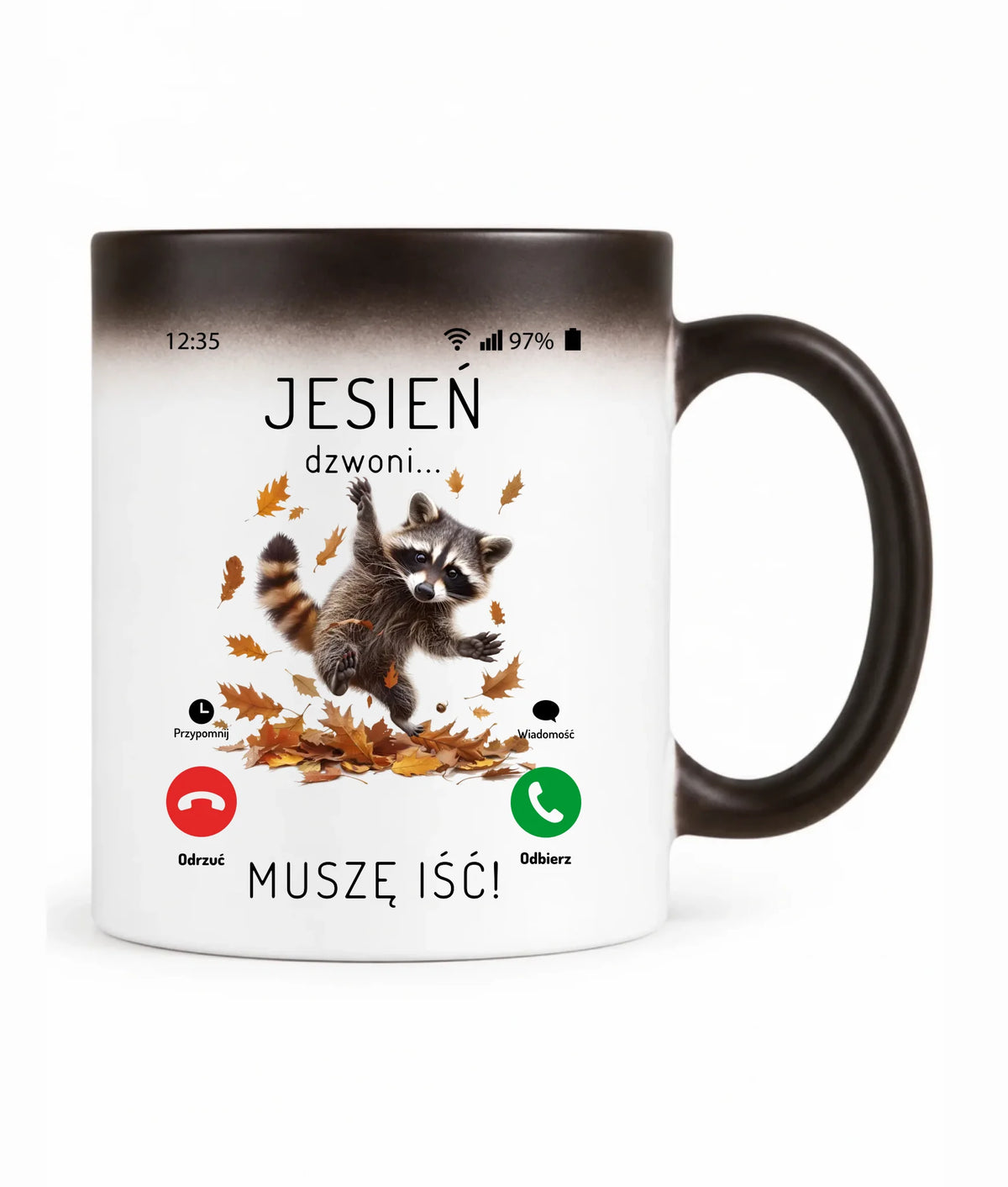 Kubek magiczny jesienny - Jesień dzwoni muszę iść JS18
