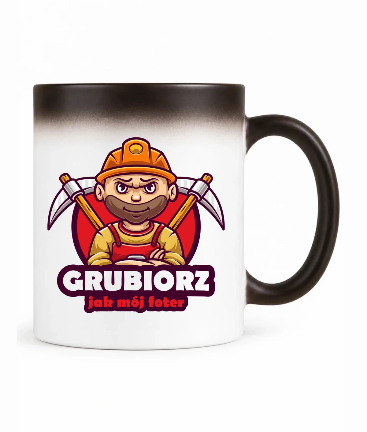 Kubek magiczny dla górnika - Grubiorz jak mój foter