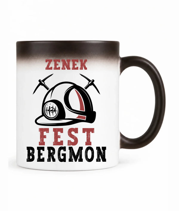 Kubek magiczny z imieniem dla górnika - Fest Bergmon