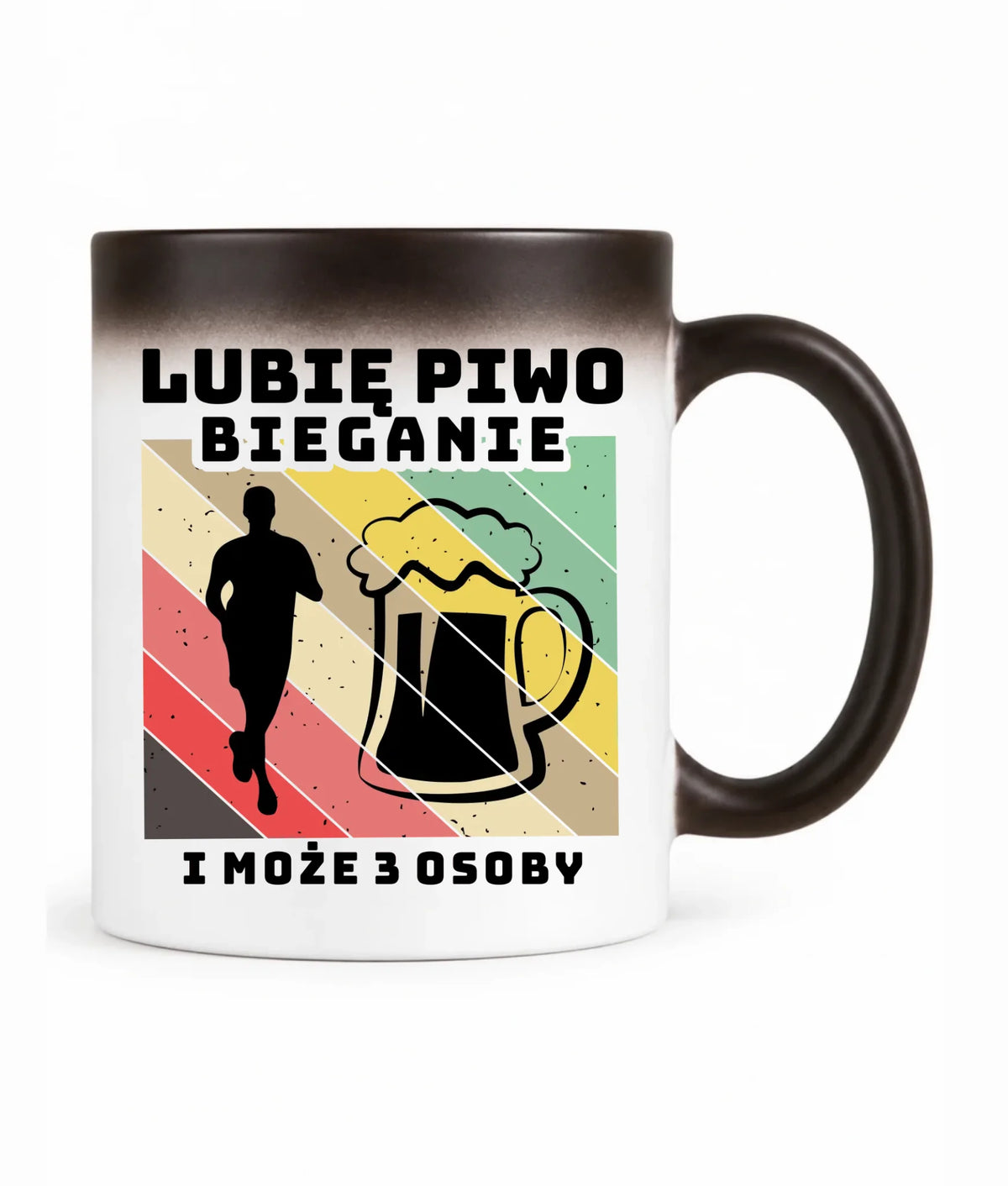 Kubek magiczny dla biegacza - Lubię piwo bieganie HB01