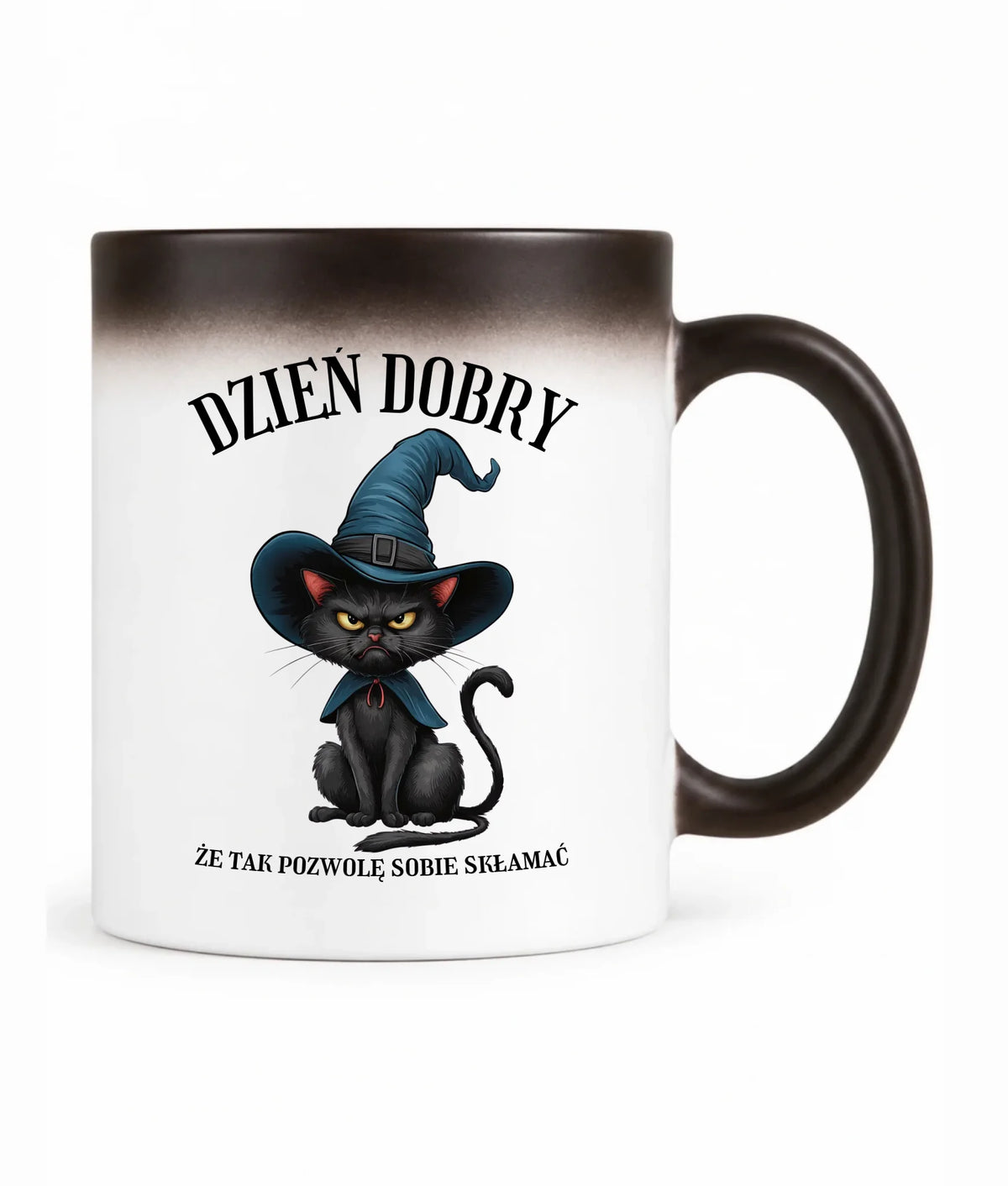 Kubek magiczny halloweenowy - Dzień dobry, że tak pozwolę sobie skłamać HL27