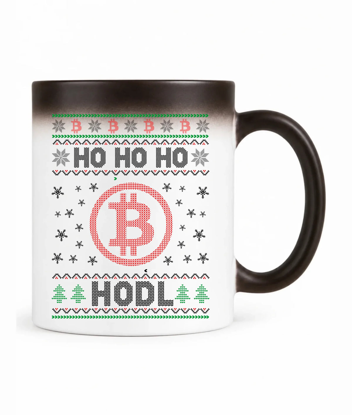 Kubek magiczny świąteczny - Bitcoin - Ho Ho hodl BN103