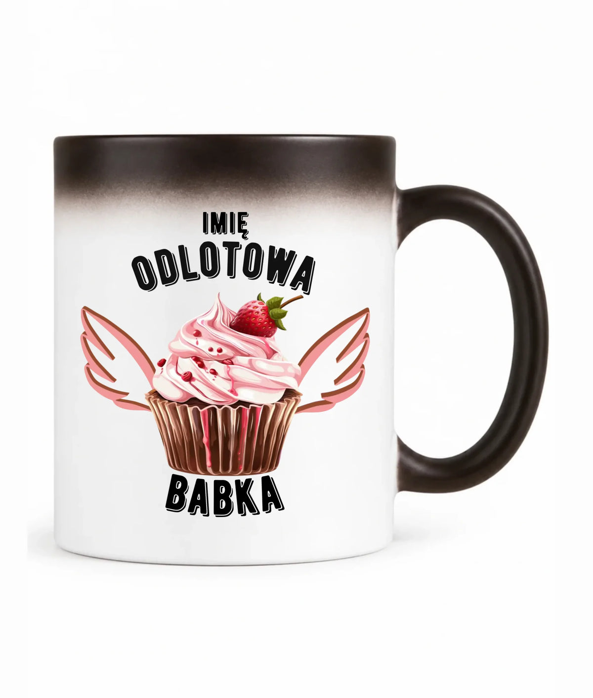 Kubek magiczny - Odlotowa babka - personalizowany DZ06
